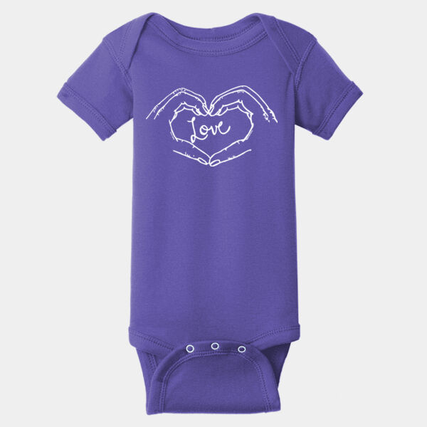 Haroldsen Love - Infant Short Sleeve Baby Rib Bodysuit Thumbnail